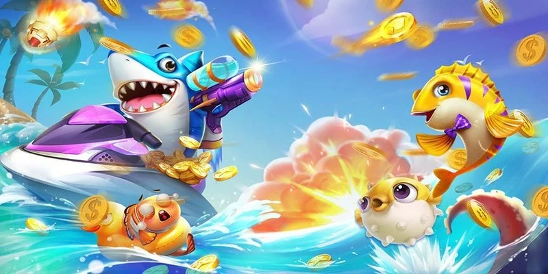 Giao diện game bắn cá siêu mượt nã đạn nhanh chóng 